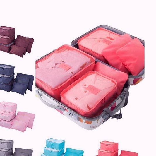 🔥Kampanj - 49% rabatt🎉-6 pieces portable luggage packing cubes(Skicka skopåse)🧳