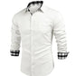 ✨2024 Summer Gentleman Panelklädd Casual Knoppar Pocket Blus