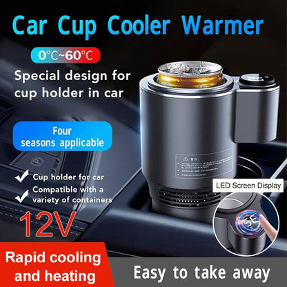 🔥2-i-1 Smart Car Cup Cooler och Warmer